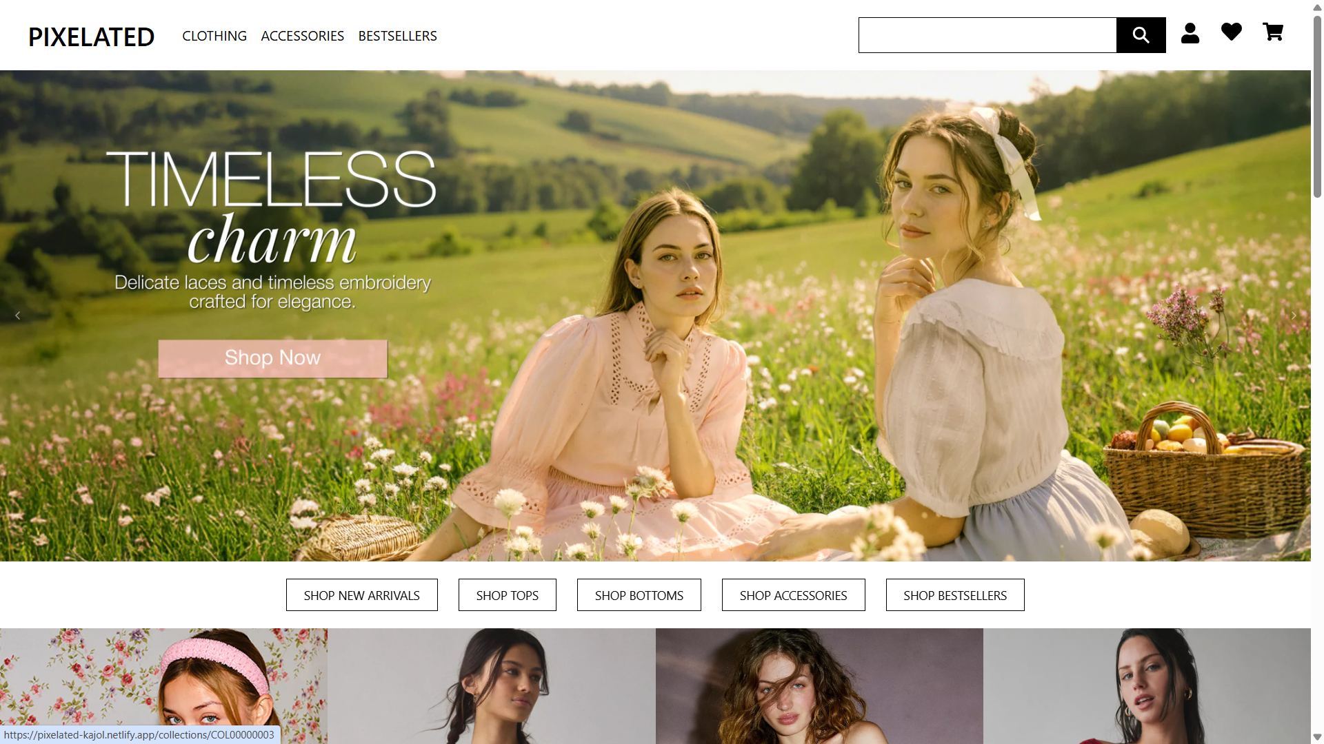 Pixelated: An E-Commerce Website